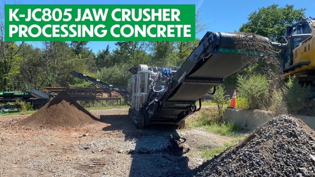komplet k jc805 mobile compact jaw crusher processing concrete