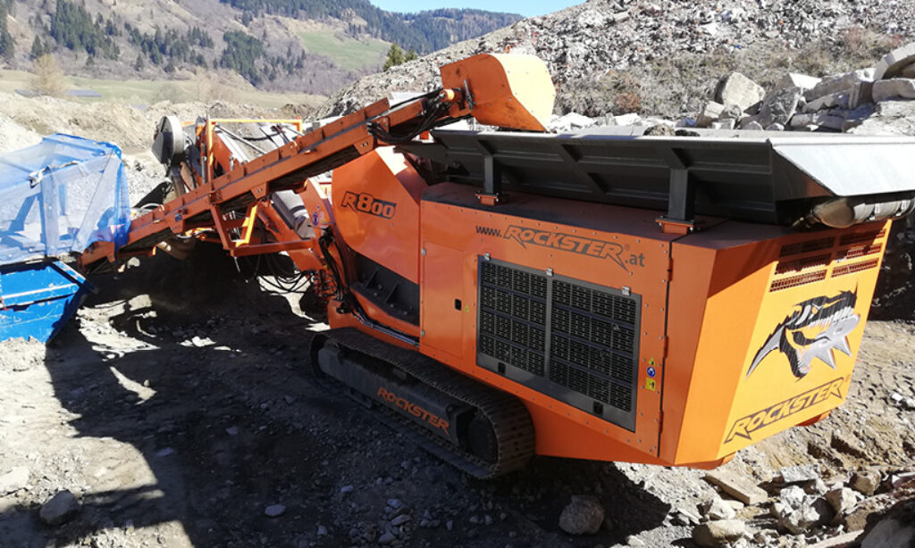 Rockster R800 jaw crusher