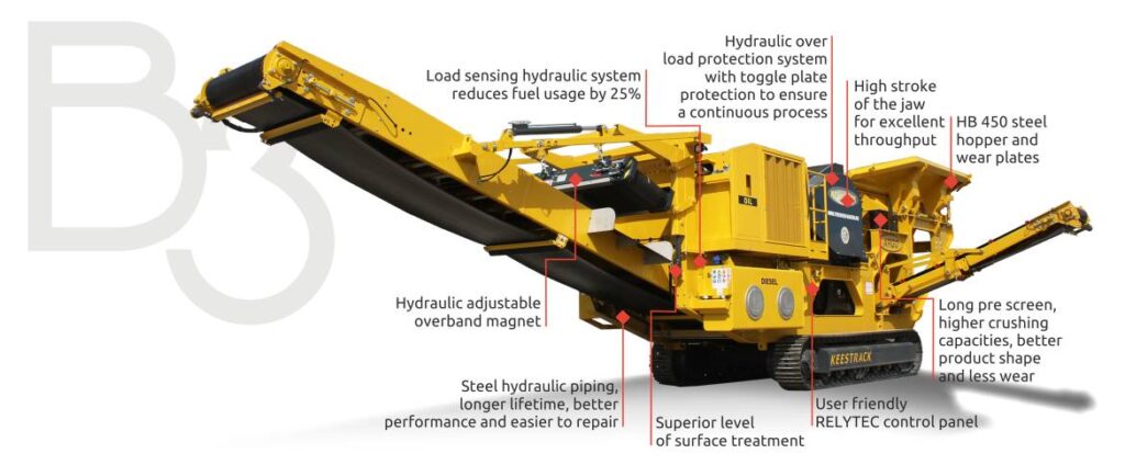 keestrack b3 rock crusher