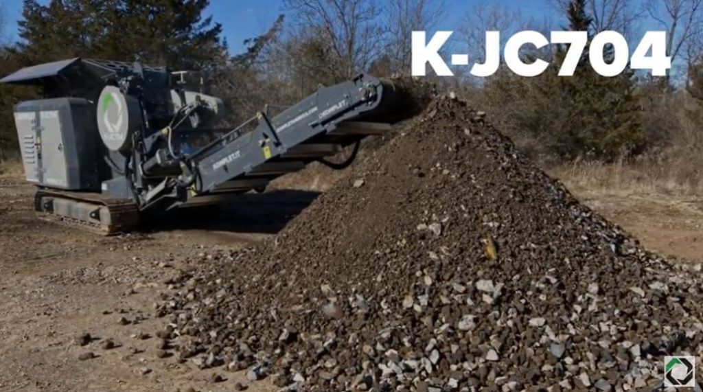 komplet k jc704 mobile jaw crusher recycling rock concrete and asphalt