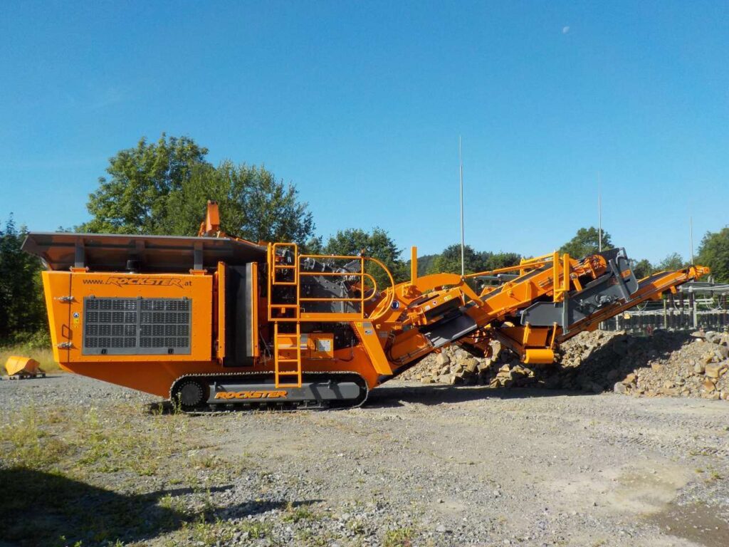 rockster r900 track-mounted impact crusher