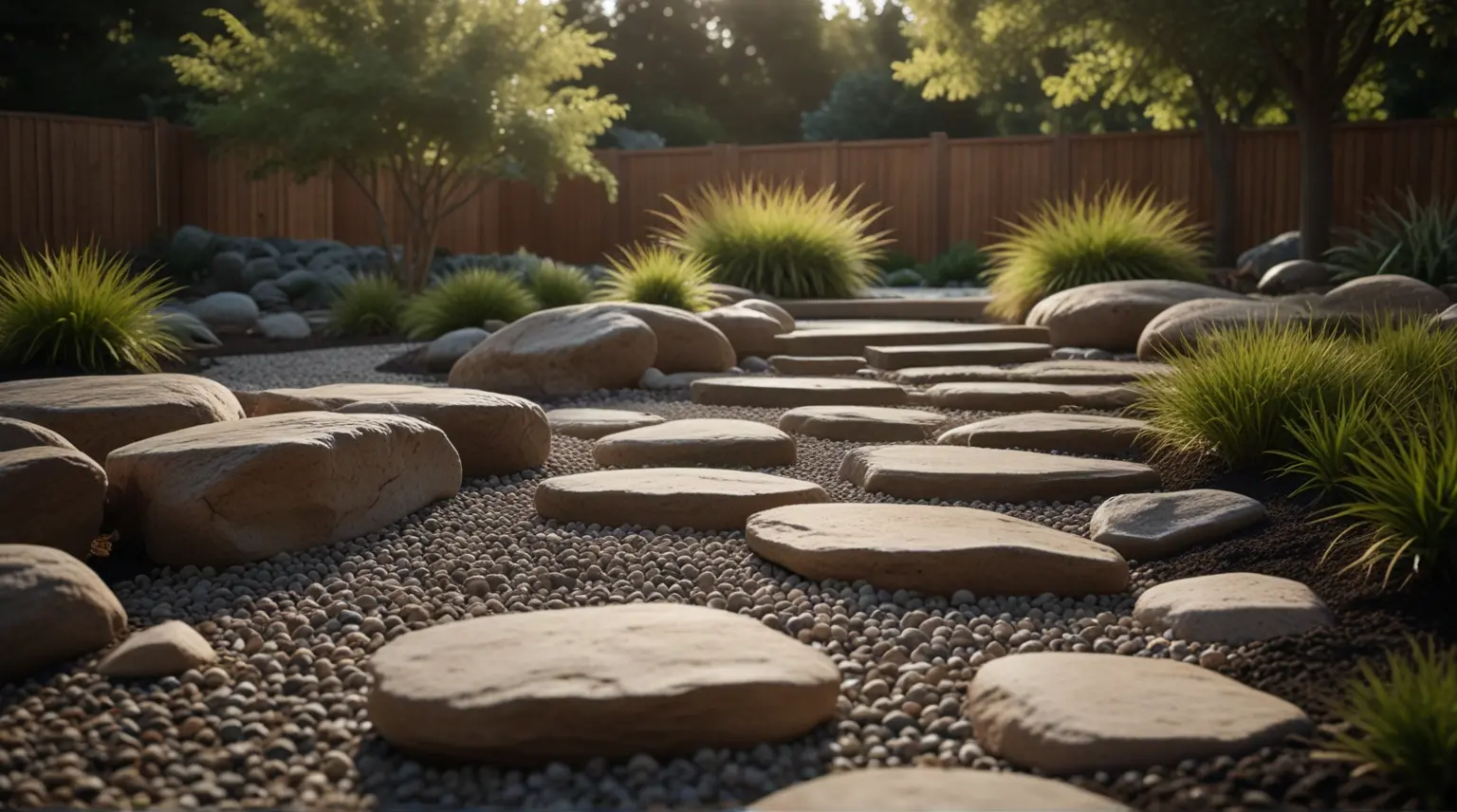 Rocks In Yard